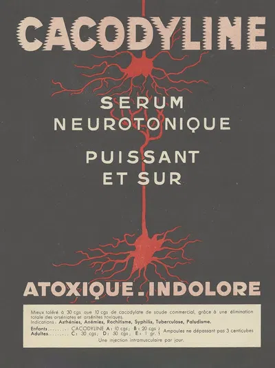 Cacodyline by Laboratoires James, 1910-1950 — digital art print download