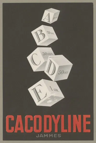 Cacodyline Jammes by Laboratoires James, 1910-1950 — digital art print download