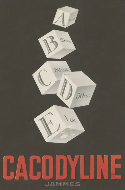 Cacodyline Jammes by Laboratoires James, 1910-1950 — digital art print download