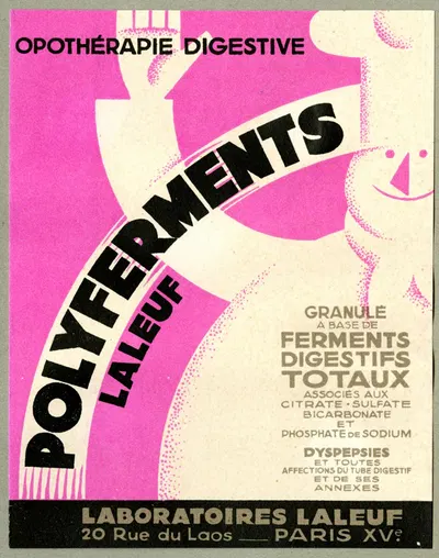Polyferments by Laboratoires Laleuf, 1910-1950 — digital art print download