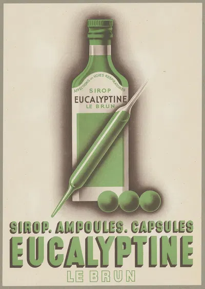Eucalyptine Le Brun by Лаборатуар Лё Брюн, 1910-1950 — digital art print download