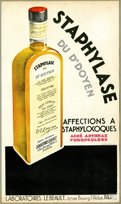 Staphylase by Laboratoires Lebeault, 1910-1950 — digital art print download