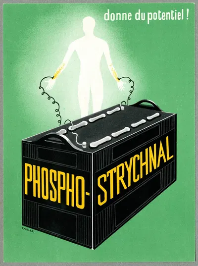 Phospho-Strychnal by Laboratoires Longuet, 1910-1950 — digital art print download