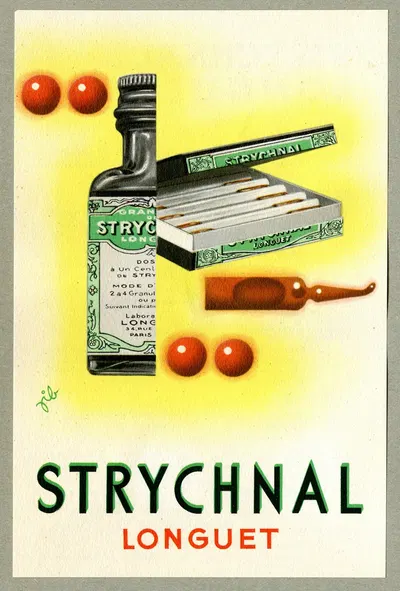 Strychnal by Laboratoires Longuet, 1910-1950 — digital art print download