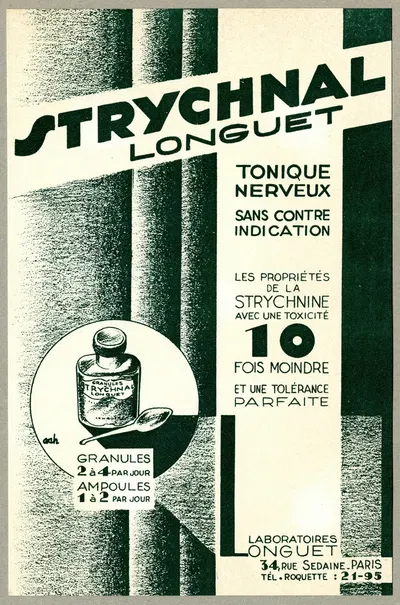 Strychnal by Laboratoires Longuet, 1910-1950 — digital art print download