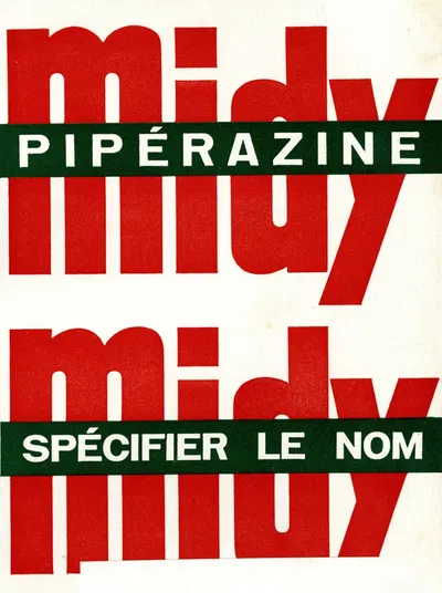 Pipérazine Midy by Laboratoires Midy, 1910-1950 — digital art print download