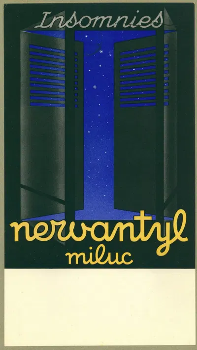 Nervantyl by Laboratoires Miluc, 1910-1950 — digital art print download