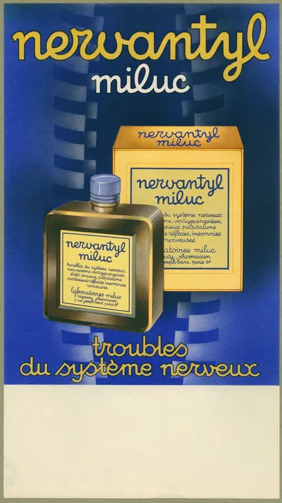 Nervantyl by Laboratoires Miluc, 1910-1950 — digital art print download
