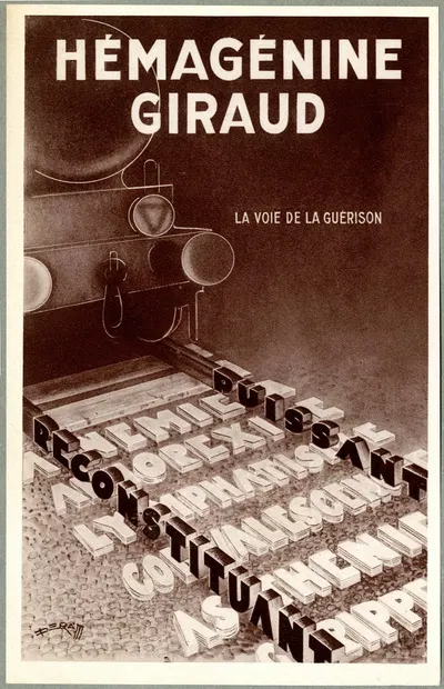 Hémagénine Giraud by Laboratoires Petit, 1910-1950 — digital art print download