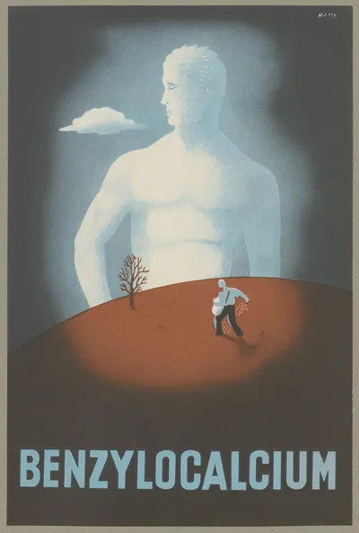 Benzylocalcium by Laboratoires pharmaceutiques Corbière, 1910-1950 — digital art print download