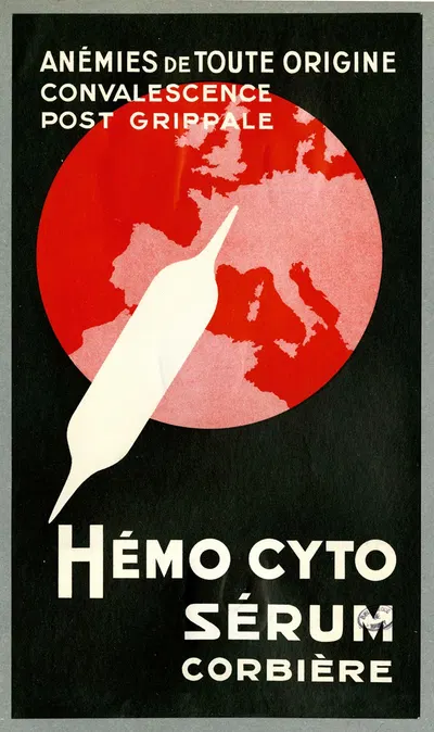 Hémo Cyto Sérum Corbière by Laboratoires pharmaceutiques Corbière, 1910-1950 — digital art print download