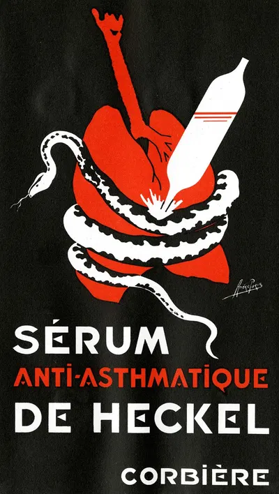 Serum anti asthmatique de Heckel by Laboratoires pharmaceutiques Corbière, 1910-1950 — digital art print download