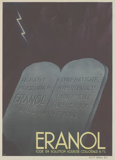 Eranol by Laboratoires Renard, 1910-1950 — digital art print download