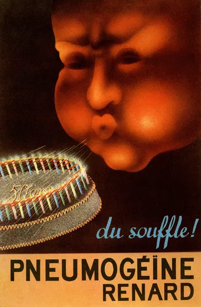 Pneumogéïne Renard by Laboratoires Renard, 1939 — digital art print download