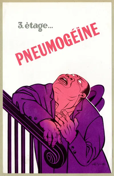 Pneumogéïne by Laboratoires Renard, 1951 — digital art print download