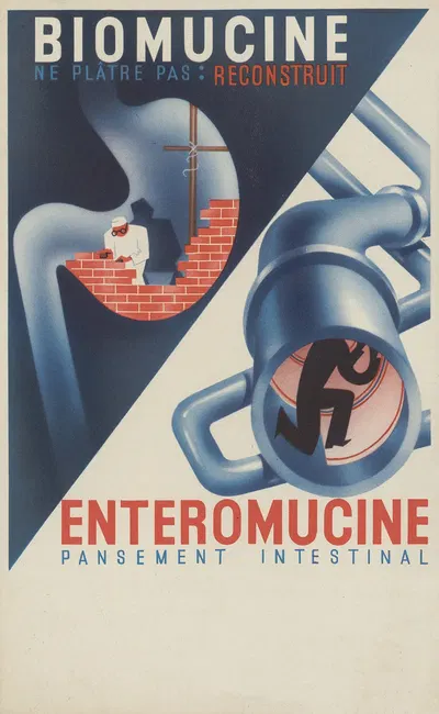 Biomucine Enteromucine by Лаборатории Робер и Каррьер, 1910-1950 — digital art print download
