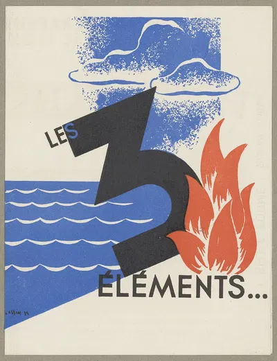 Les 3 éléments… by Laboratoires Stelvia, 1910-1950 — digital art print download