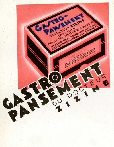 Gastro-pansement by Laboratoires Zizine, 1910-1950 — digital art print download