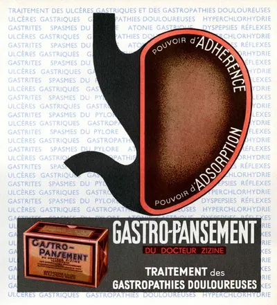Gastro-pansement by Laboratoires Zizine, 1910-1950 — digital art print download