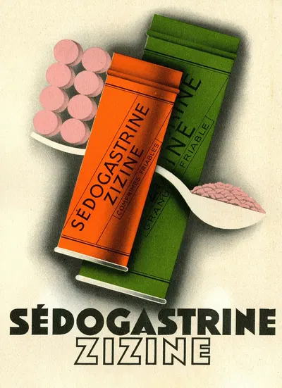 Sédogastrine Zizine by Laboratoires Zizine, 1910-1950 — digital art print download