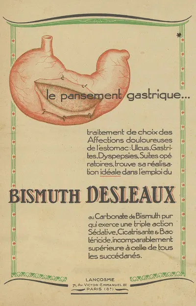 Bismuth Desleaux by Laboratoire Lancosme, 1910-1950 — digital art print download