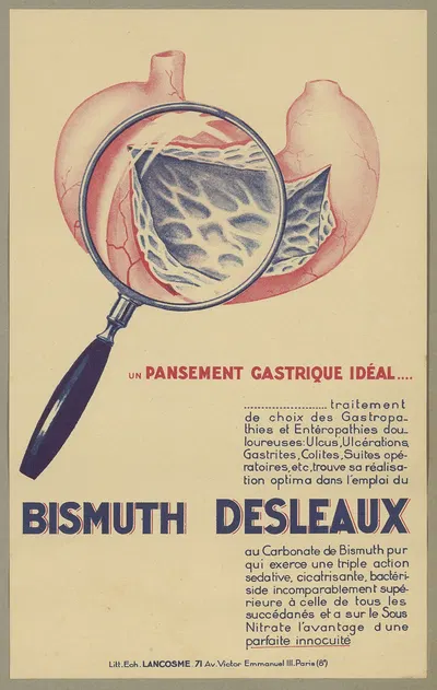 Bismuth Desleaux by Laboratoire Lancosme, 1910-1950 — digital art print download