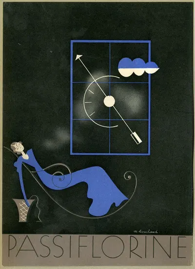 Passiflorine by Michel Bouchaud, 1910-1950 — digital art print download