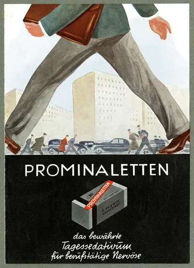 Prominaletten by Merck, 1910-1950 — digital art print download