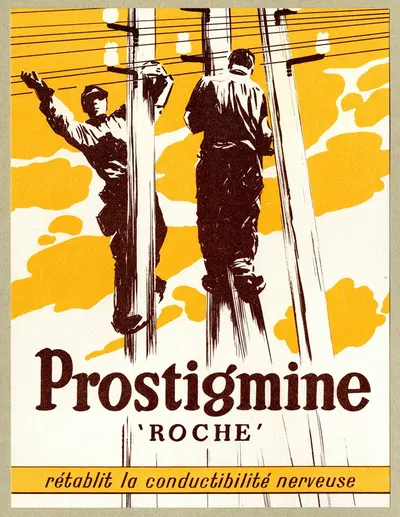 Prostigmine by Produits Roche, 1910-1950 — digital art print download