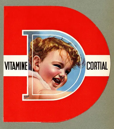 Vitamine D Cortial by René Le Texier, 1910-1950 — digital art print download
