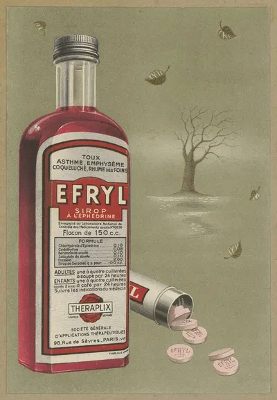 Efryl by Société générale d'applications thérapeutiques Théraplix, 1910-1950 — digital art print download