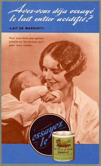 Avez-vous déjà essayé le lait entier acidifié by Société Nestlé, 1910-1950 — digital art print download
