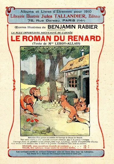 Роман лисы by Бенжамен Рабье, 1910 — digital art print download
