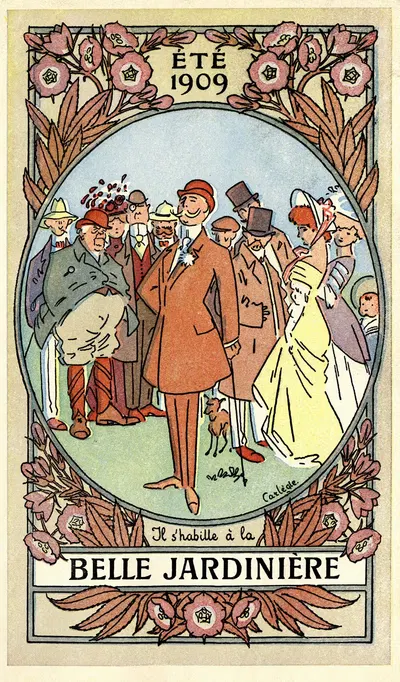 Прекрасная садовница – Он одевается у Прекрасной садовницы by Шарль-Эмиль Карлегль, 1909 — digital art print download