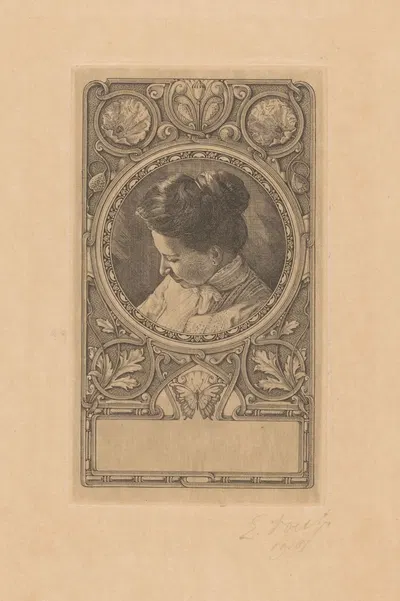 Portrait of Anna Mathilda Voet-Westervelde by Elias Voet jr., 1918 — digital art print download
