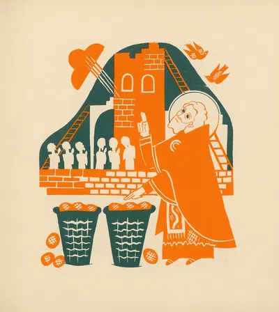 Saint Nicolas Pl.10 by Henri Ghéon, 1936 — digital art print download