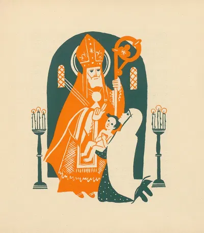 Saint Nicolas Pl.11 by Henri Ghéon, 1936 — digital art print download