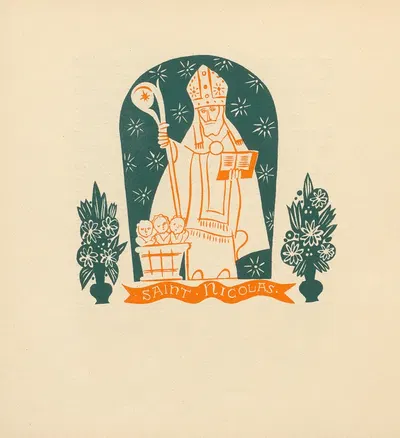 Saint Nicolas Pl.14 by Henri Ghéon, 1936 — digital art print download