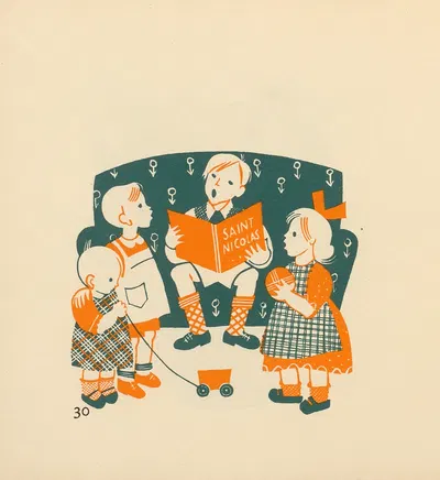 Saint Nicolas Pl.16 by Henri Ghéon, 1936 — digital art print download