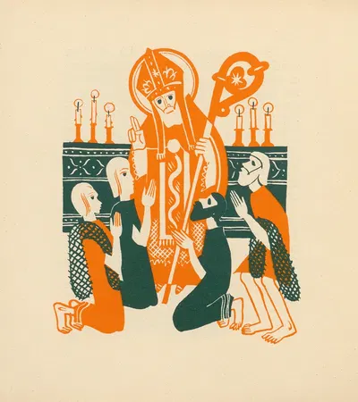 Saint Nicolas Pl.21 by Henri Ghéon, 1936 — digital art print download