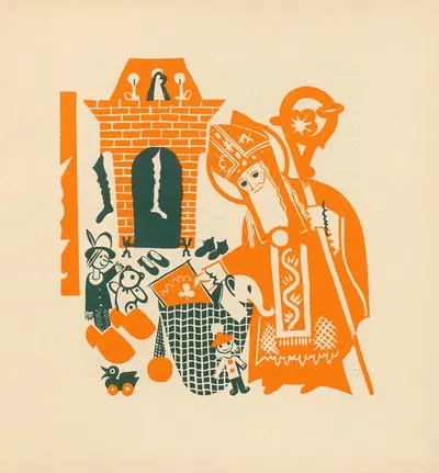 Saint Nicolas Pl.25 by Henri Ghéon, 1936 — digital art print download