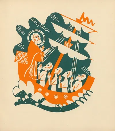 Saint Nicolas Pl.8 by Henri Ghéon, 1936 — digital art print download