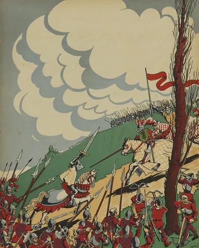 Bertrand du Guesclin le preux connétable Pl.12 by J.P Vernay, 1944 — digital art print download
