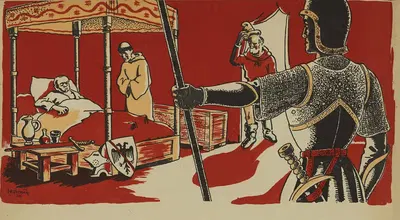 Bertrand du Guesclin le preux connétable Pl.15 by J.P Vernay, 1944 — digital art print download