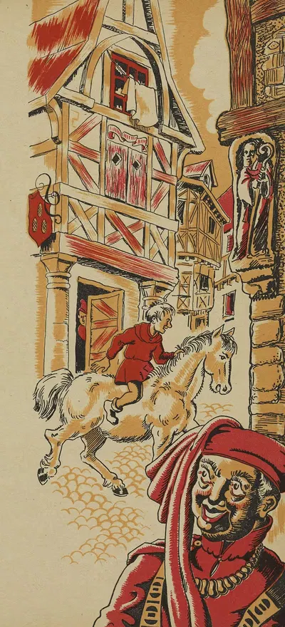 Bertrand du Guesclin le preux connétable Pl.5 by J.P Vernay, 1944 — digital art print download