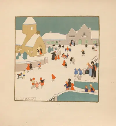 Пять рождественских рассказов Пл.1 by Жанна Хеббелинк, 1934 — digital art print download