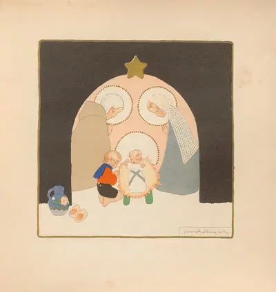 Пять рождественских сказок Пл.3 by Жанна Хеббелинк, 1934 — digital art print download