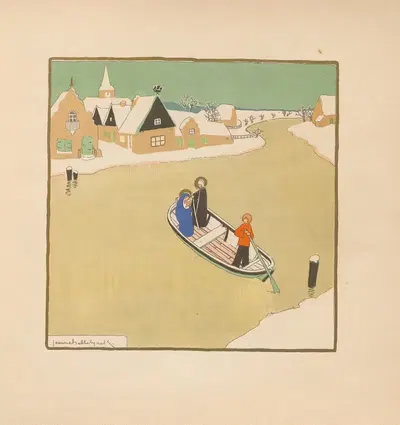 Пять рождественских рассказов, пл. 4 by Жанна Хеббелинк, 1934 — digital art print download