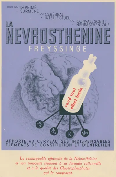 Nevrosthenine by Laboratoire Freyssinge, 1910-1950 — digital art print download