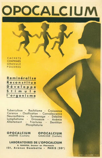 Opocalcium by Laboratoires de l'Opocalcium, 1910-1950 — digital art print download